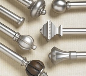 American Blinds: Trademark 1 Inch Adjustable Metal Drapery Hardware